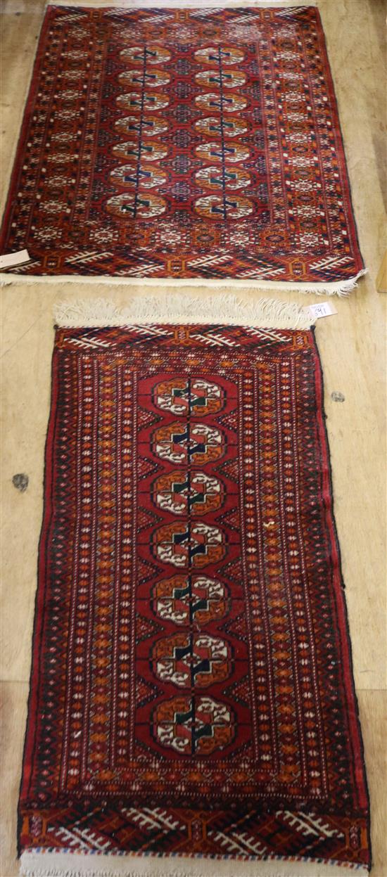 2 Bokhara rugs